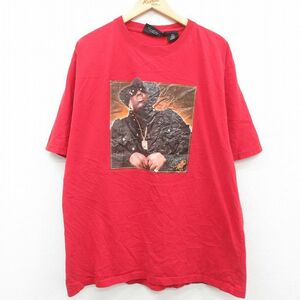 XL/古着 半袖 ビンテージ ヒップホップ ラップ Tシャツ メンズ ノトーリアスBIG 大きいサイズ クルーネック 赤 レッド 23apr03 中古