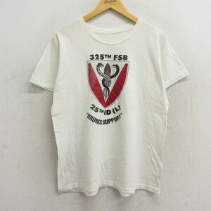 L/古着 半袖 ビンテージ Tシャツ メンズ 70s FSB ヘビ クルーネック 白 ホワイト spe 23jul06 中古