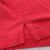 XL/古着 リー Lee 半袖 ビンテージ Tシャツ メンズ 00s オハイオ バックアイズ 刺繍 大きいサイズ コットン クルーネック 赤他 レッド_画像7