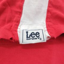 XL/古着 リー Lee 半袖 ビンテージ Tシャツ メンズ 00s オハイオ バックアイズ 刺繍 大きいサイズ コットン クルーネック 赤他 レッド_画像3