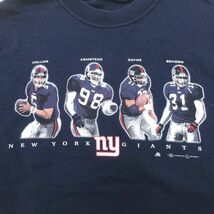 XL/古着 半袖 ビンテージ Tシャツ メンズ 00s NFL ニューヨークジャイアンツ ランドンコリンズ コットン クルーネック 紺 ネイビー ア_画像2