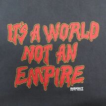 L/古着 半袖 ビンテージ Tシャツ メンズ 90s EMPIRE コットン クルーネック グレー 23may18 中古_画像2