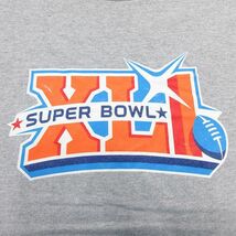 XL/古着 半袖 ビンテージ Tシャツ メンズ 00s NFL ペプシ 大きいサイズ クルーネック グレー 霜降り アメフト スーパーボウル 23may18_画像3