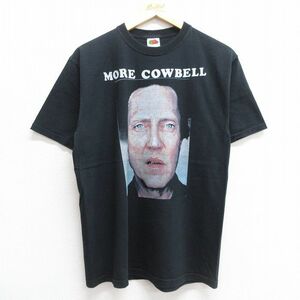 M/古着 半袖 ビンテージ Tシャツ メンズ 00s MORE COWBELL 人 コットン クルーネック 黒 ブラック 23jun26 中古