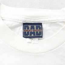 XL/古着 半袖 ビンテージ Tシャツ メンズ 00s DAD 男性 子供 コットン クルーネック 白 ホワイト 23jul26 中古_画像3