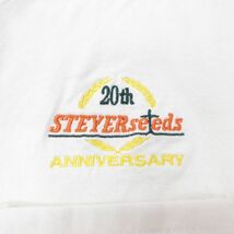 XL/古着 ヘインズ 半袖 ビンテージ Tシャツ メンズ 00s STEYER Seeds アニバーサリー 胸ポケット付き 大きいサイズ コットン クルーネ_画像2