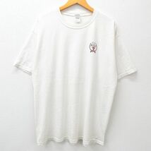 XL/古着 半袖 ビンテージ Tシャツ メンズ 00s NBA シカゴブルズ 大きいサイズ コットン クルーネック 白 ホワイト バスケットボール 23_画像2