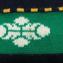 XL/古着 長袖 セーター メンズ 90s IReLand 刺繍 アクリル クルーネック 紺 ネイビー 23sep27 中古 ニット トップス_画像6