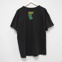 XL/古着 オベイ OBEY 半袖 Tシャツ メンズ ハイチ 子供 クルーネック 黒 ブラック 23jun14 中古_画像2