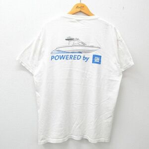 XL/古着 半袖 ビンテージ Tシャツ メンズ 00s ボート GMC 大きいサイズ クルーネック 白 ホワイト 23apr24 中古