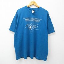 XL/古着 ナイキ NIKE 半袖 ビンテージ Tシャツ メンズ 00s マイケルジョーダン エアジョーダン 刺繍 大きいサイズ コットン クルーネッ_画像1