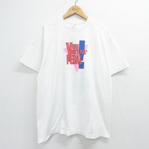 XL/古着 フルーツオブザルーム 半袖 ビンテージ Tシャツ メンズ 90s YOU BETTA PEDAL コットン クルーネック 白 ホワイト 23sep06 中古