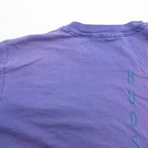 M/古着 半袖 ビンテージ Tシャツ メンズ 90s BACONS コットン クルーネック 紫 パープル 23may11 中古_画像9