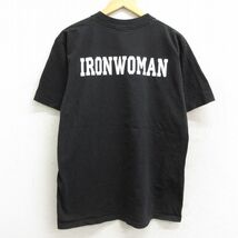 L/古着 半袖 ビンテージ Tシャツ メンズ 90s コルゲート スイミング コットン クルーネック 黒 ブラック 23apr04 中古_画像2