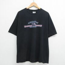 XL/古着 半袖 ビンテージ Tシャツ メンズ 00s マウンテンディビジョン 剣 コットン クルーネック 黒 ブラック 23jun17 中古_画像2