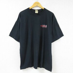 XL/古着 半袖 ビンテージ Tシャツ メンズ 00s インガソールランド 大きいサイズ クルーネック 黒 ブラック 23may15 中古