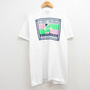 XL/古着 半袖 ビンテージ Tシャツ メンズ 90s バンド オーケストラ クルーネック 白 ホワイト 23jul14 中古