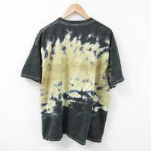 XL/古着 半袖 Tシャツ メンズ NFL ニューオーリンズセインツ 大きいサイズ クルーネック 濃緑 グリーン ブリーチ加工 アメフト スーパ_画像2