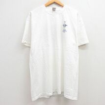 XL/古着 半袖 ビンテージ Tシャツ メンズ 90s ソルハイムカップ ゴルフ コットン クルーネック 白 ホワイト 23apr25 中古_画像2