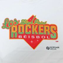 L/古着 半袖 Tシャツ メンズ ベースボール コットン クルーネック 白 ホワイト 23apr07 中古_画像2