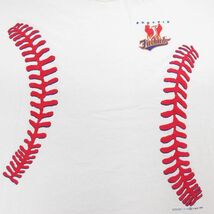 XL/古着 ヘインズ 半袖 ビンテージ Tシャツ メンズ 90s MLB フェニックスファィアバード 大きいサイズ コットン クルーネック 白 ホワ_画像2