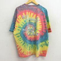 XL/古着 半袖 ビンテージ Tシャツ メンズ 90s ゴルフ ミラーライト ビール ボロ 大きいサイズ コットン クルーネック 黄他 イエロー タ_画像2