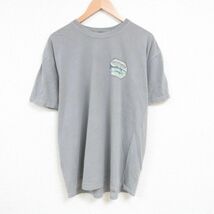 XL/古着 半袖 Tシャツ メンズ 魚 大きいサイズ コットン クルーネック グレー 23jul03 中古_画像2