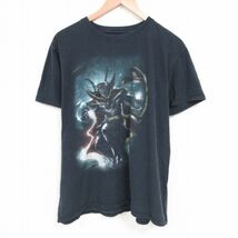 XL/古着 半袖 Tシャツ メンズ マーベル ドクターストレンジ コットン クルーネック 黒 ブラック 23jul17 中古_画像1