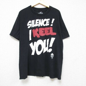 L/古着 半袖 Tシャツ メンズ ジェフダナム コットン クルーネック 黒 ブラック 23aug02 中古