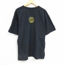 XL/古着 半袖 Tシャツ メンズ ボストン 大きいサイズ コットン クルーネック 黒 ブラック 23mar27 中古_画像2