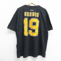 XL/古着 リーボック 半袖 ブランド Tシャツ メンズ NHL ボストンブルーインズ タイラーセギン 19 大きいサイズ コットン クルーネック_画像2