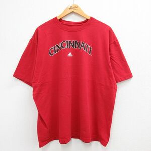 XL/古着 アディダス adidas 半袖 ブランド Tシャツ メンズ NFL シンシナティベンガルズ ワンポイントロゴ 大きいサイズ コットン クル