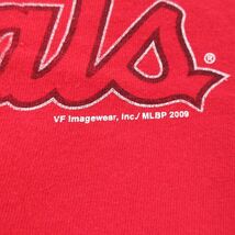 XL/古着 半袖 ビンテージ Tシャツ メンズ 00s MLB セントルイスカージナルス コットン クルーネック 赤他 レッド リンガー メジャーリ_画像3