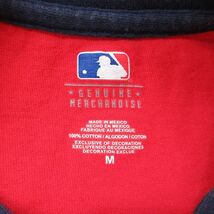 XL/古着 半袖 ビンテージ Tシャツ メンズ 00s MLB セントルイスカージナルス コットン クルーネック 赤他 レッド リンガー メジャーリ_画像4