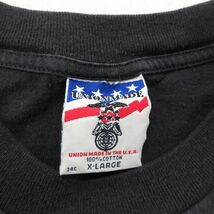 XL/古着 半袖 ビンテージ Tシャツ メンズ 00s ラスベガス MILLWRIGHTS Local1827 胸ポケット付き コットン クルーネック 黒 ブラック 2_画像5