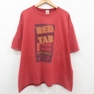 XL/古着 リーバイス Levis 半袖 ビンテージ Tシャツ メンズ 90s RED TAB 大きいサイズ コットン クルーネック エンジ spe 23sep09 中古