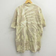 XL/古着 ディスカス 半袖 ビンテージ Tシャツ メンズ 90s バス ミルウォーキー 胸ポケット付き ロング丈 コットン クルーネック ベージ_画像2