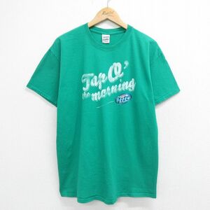 L/古着 半袖 ビンテージ Tシャツ メンズ 00s ミラーライト ビール コットン クルーネック 緑 グリーン 23aug28 中古