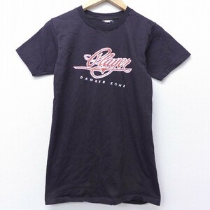 S/古着 半袖 ビンテージ ロック バンド Tシャツ 70s プレイヤー デッドストック コットン クルーネック 黒 ブラック 20mar20 中古 メン