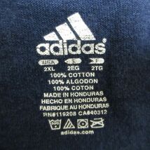 XL/古着 アディダス adidas 半袖 ブランド Tシャツ メンズ FIFA ワールドカップ USAロゴ 大きいサイズ コットン クルーネック 紺 ネイ_画像3