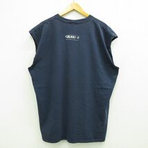 XL/古着 AND1 ビンテージ ノースリーブ Tシャツ メンズ 90s バスケットボール 大きいサイズ コットン クルーネック 紺 ネイビー spe 23_画像2