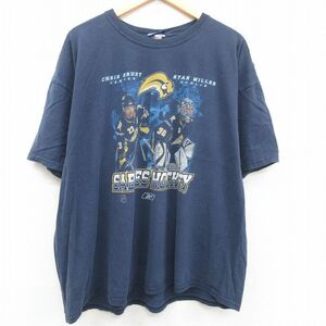 XL/古着 リーボック 半袖 ビンテージ Tシャツ メンズ 00s NHL バッファローセイバーズ ライアンミラー 大きいサイズ コットン クルーネ