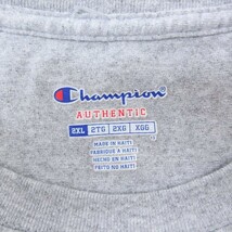 XL/古着 チャンピオン Champion 半袖 ブランド Tシャツ メンズ CCHS RAIDER 大きいサイズ クルーネック グレー 霜降り 23aug22 中古_画像3