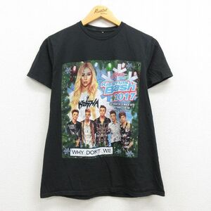 M/古着 半袖 ロック バンド Tシャツ メンズ Kissmas Bash ホワイトドントウィー クルーネック 黒 ブラック 22may18 中古