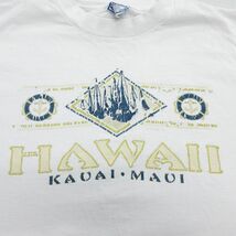 L/古着 半袖 ビンテージ Tシャツ メンズ 90s ハワイ コットン クルーネック 白 ホワイト 23mar07 中古_画像2