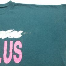 XL/古着 半袖 ビンテージ Tシャツ メンズ 80s NAUTILUS 大きいサイズ クルーネック 濃緑 グリーン 23jul22 中古_画像7