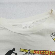 L/古着 半袖 ビンテージ Tシャツ メンズ 90s ベースボール 野球 コットン クルーネック 白 ホワイト 23aug19 中古_画像4