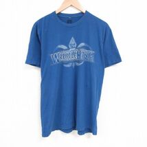 XL/古着 半袖 Tシャツ メンズ ワールドプロレスリング レッスルマニア クルーネック 青 ブルー 23jun29 中古_画像1