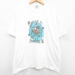 XL/古着 半袖 ビンテージ Tシャツ メンズ 00s Homecoming コットン クルーネック 白 ホワイト 23apr24 中古