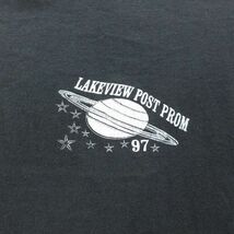L/古着 半袖 ビンテージ Tシャツ メンズ 90s LAKEVIEW 惑星 星 クルーネック 黒 ブラック 23may01 中古_画像3